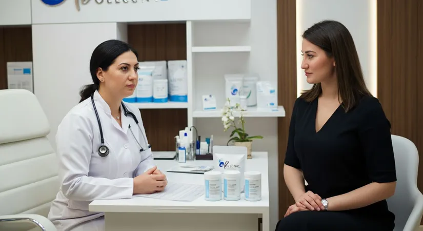 Types of collagen in Arabic