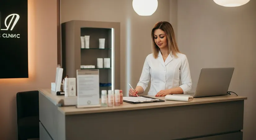 Weight loss clinic concept image