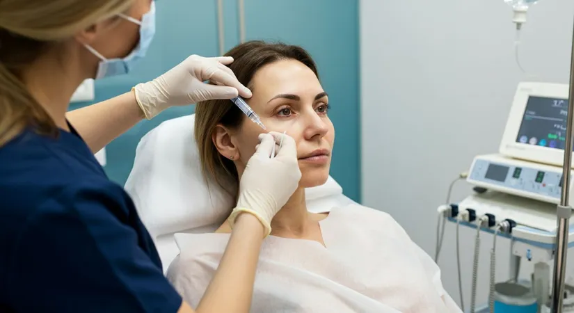 Facial and lip fat injection procedure