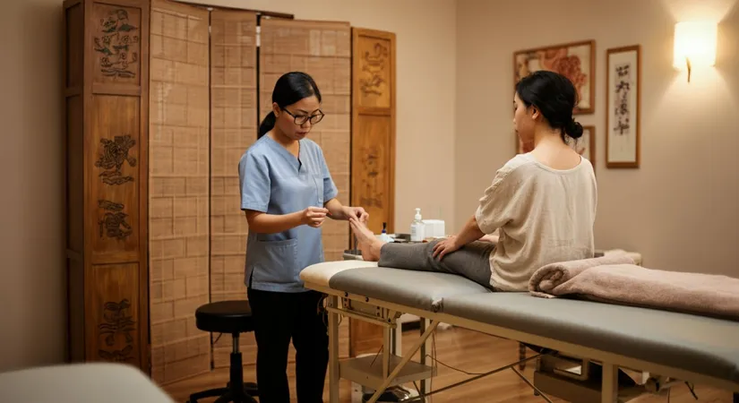 Acupuncture inner journey illustration