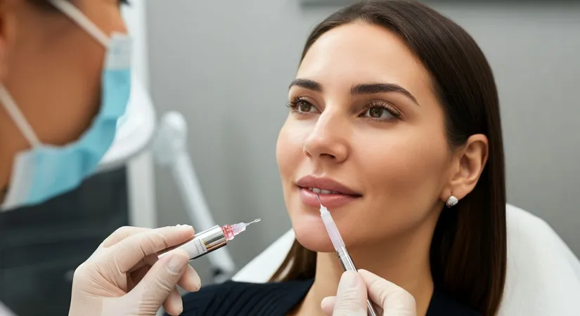 Lip filler for volume enhancement guide