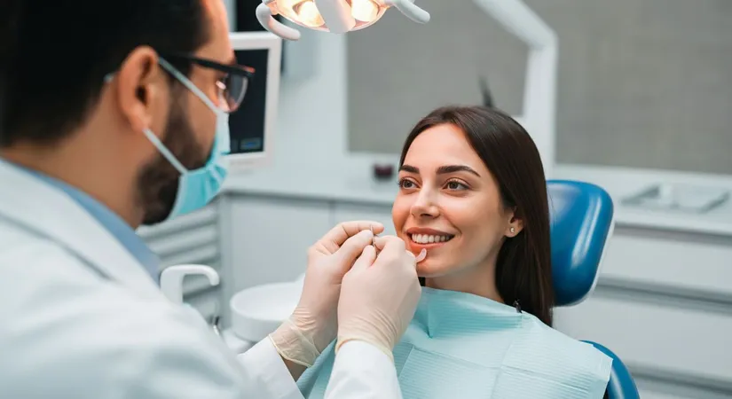 Strahlendes Lächeln mit Veneers