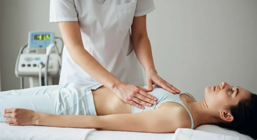 Lymphatic drainage massage technique