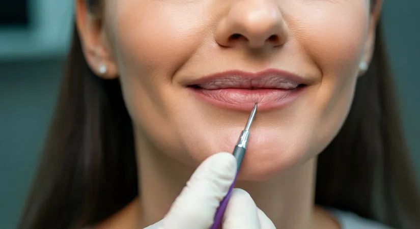 Lip lift procedure steps image